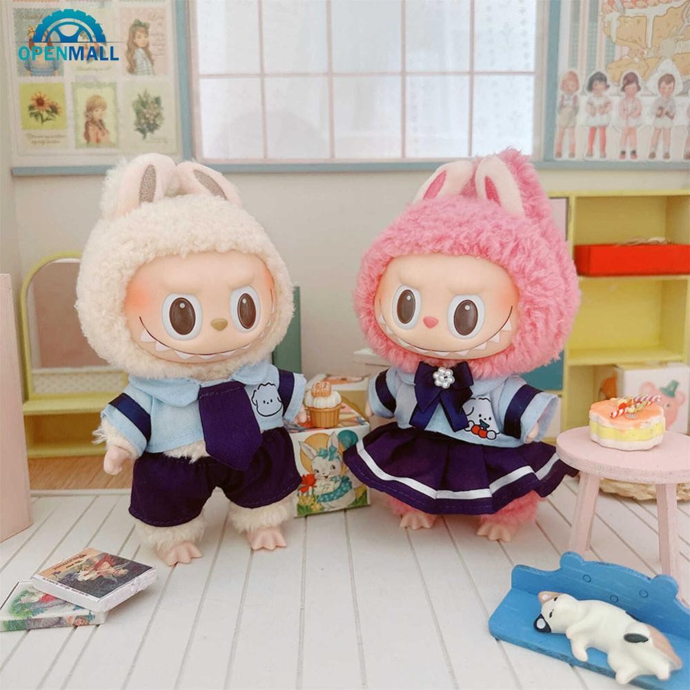 OPENMALL [Clothes Only] For 17cm Labubu Doll Clothes Fashion Color ...