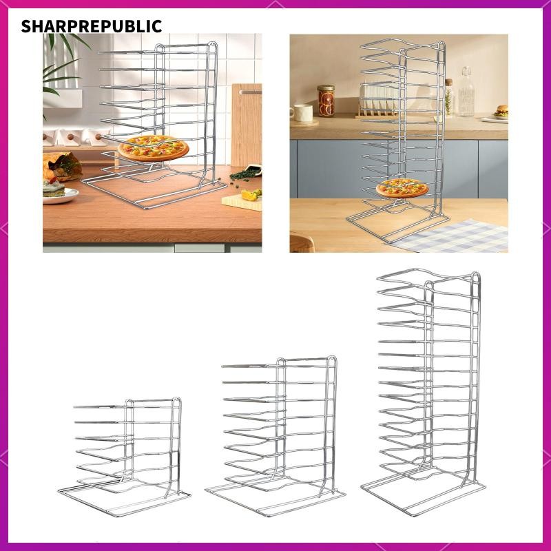 [Sharprepublic] Pizza Pan Rack Storage Rack Cooling Rack for Picnic ...