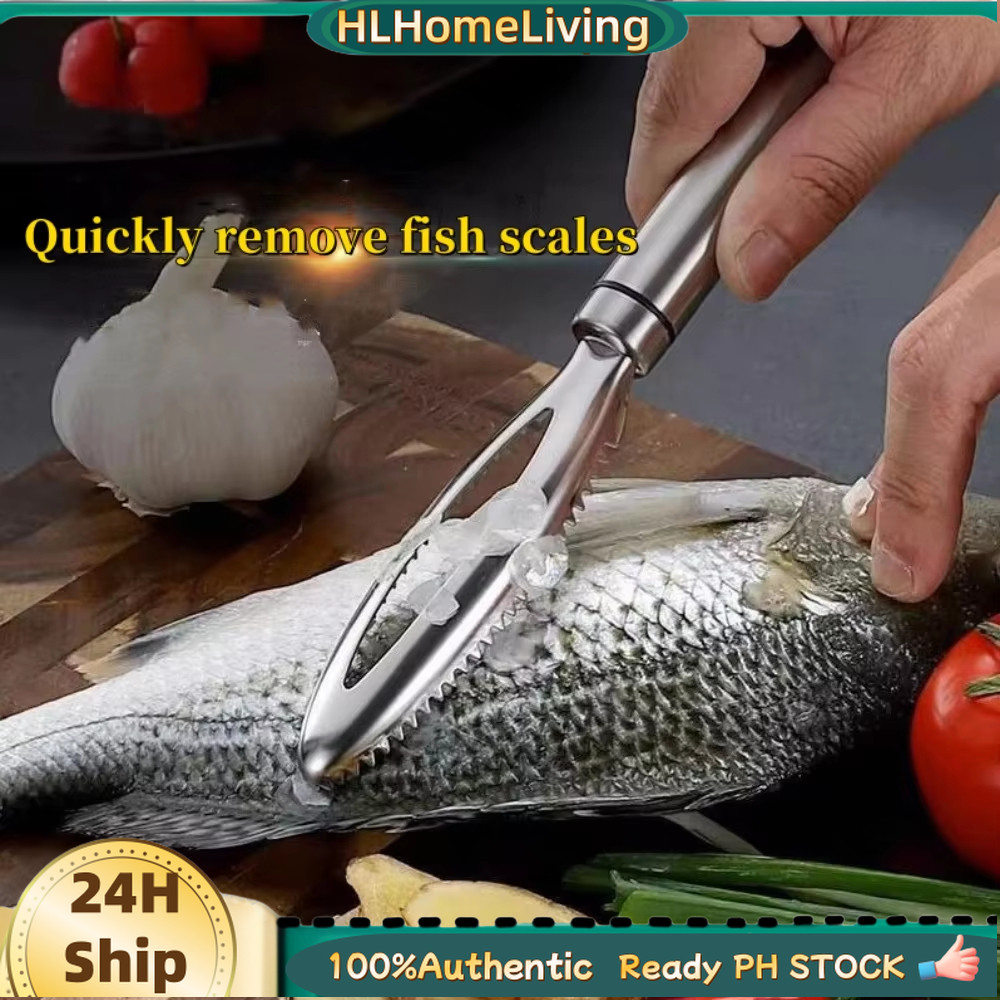 Stainless Steel Fish Scaler Fish Scales Scraping Graters Quick Remove ...