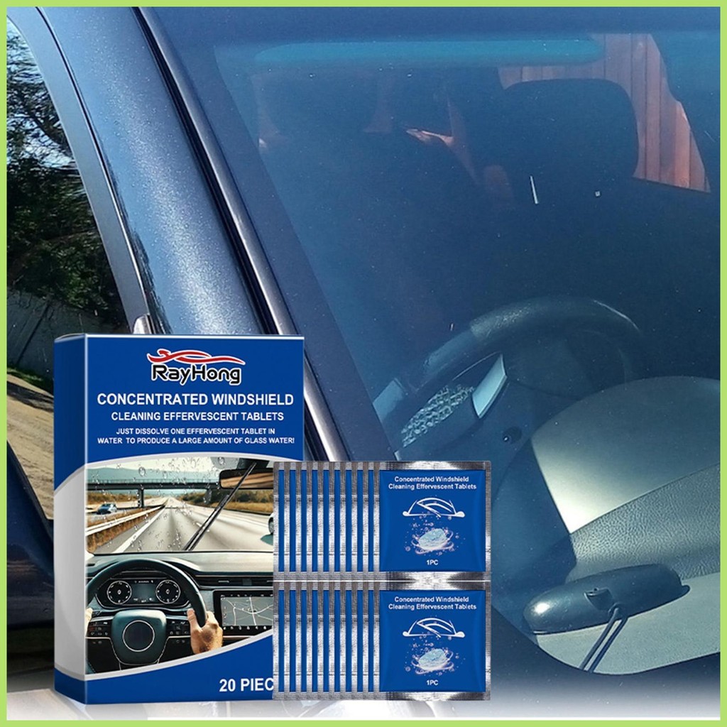 Windshield Wiper Fluid Tablets Washer Tablets Glass Cleaner 20 Pieces