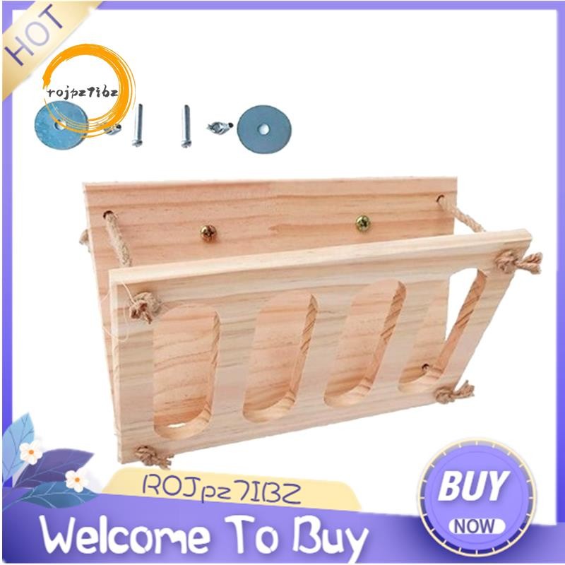 Rabbit Grass Stand Small Pet Wooden Bowl Rack Feeding Hay Feeder Wood ...