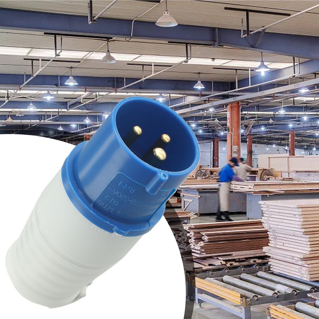 Joylife-240V 16A 3 PIN BLUE SITE INDUSTRIAL PLUGS & SOCKETS MALE/FEMALE ...