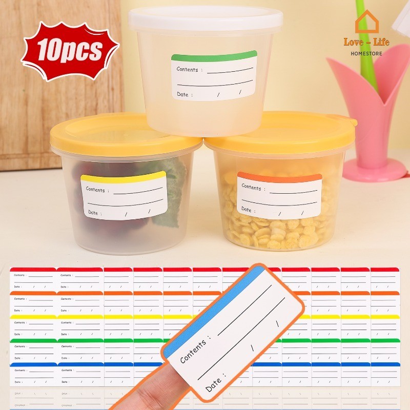 Safe Date Food Catalog Storage Labels - Self-adhesive Kitchen ...