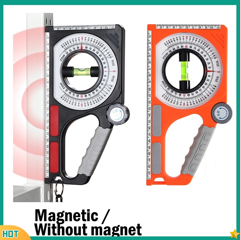 1x Slope Angle Meter Rotary Pitch Finder Inclinometer Level Protractor ...