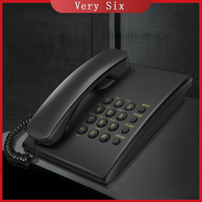 Fixed Telephone Single Line Wired Land Telephone Landline for Home ...
