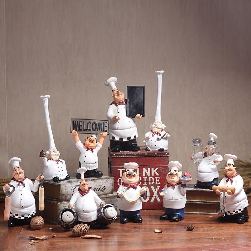 Resin Chef Decoration Coffee Shop Furnishings Western Restaurant ...