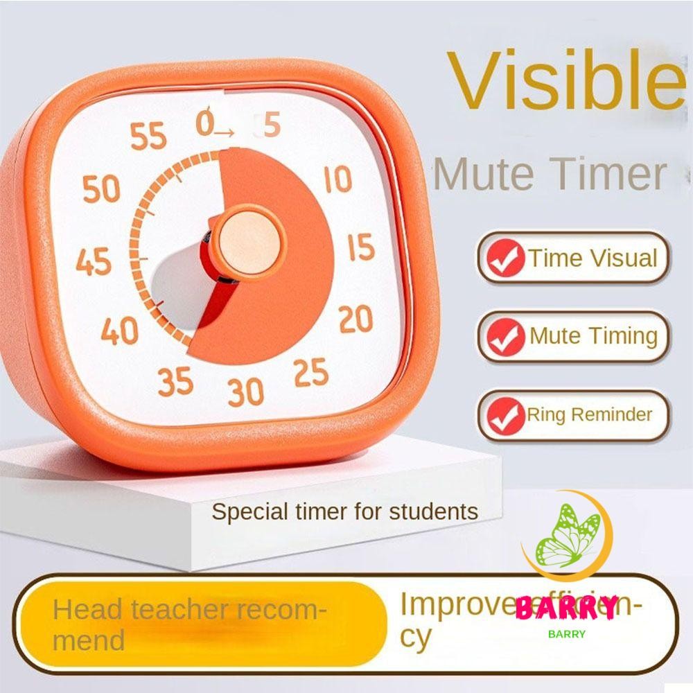 BARRY 60 Minutes Visual Timer, Square Ultra Silent Countdown Timer ...