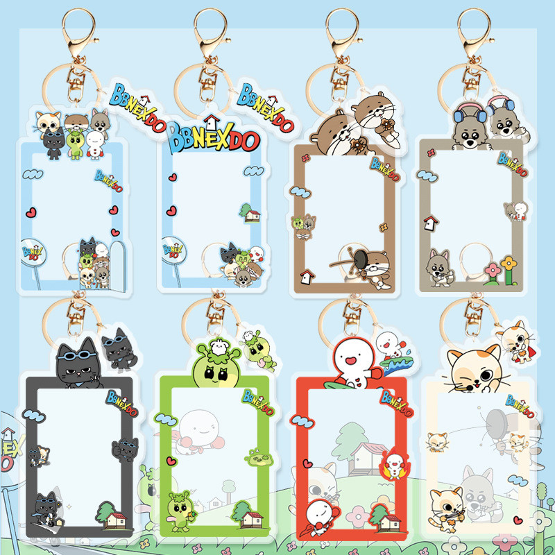 Kpop BOYNEXTDOOR Cartoon Acrylic Card Holder Bag Keychain Key Pendant ...