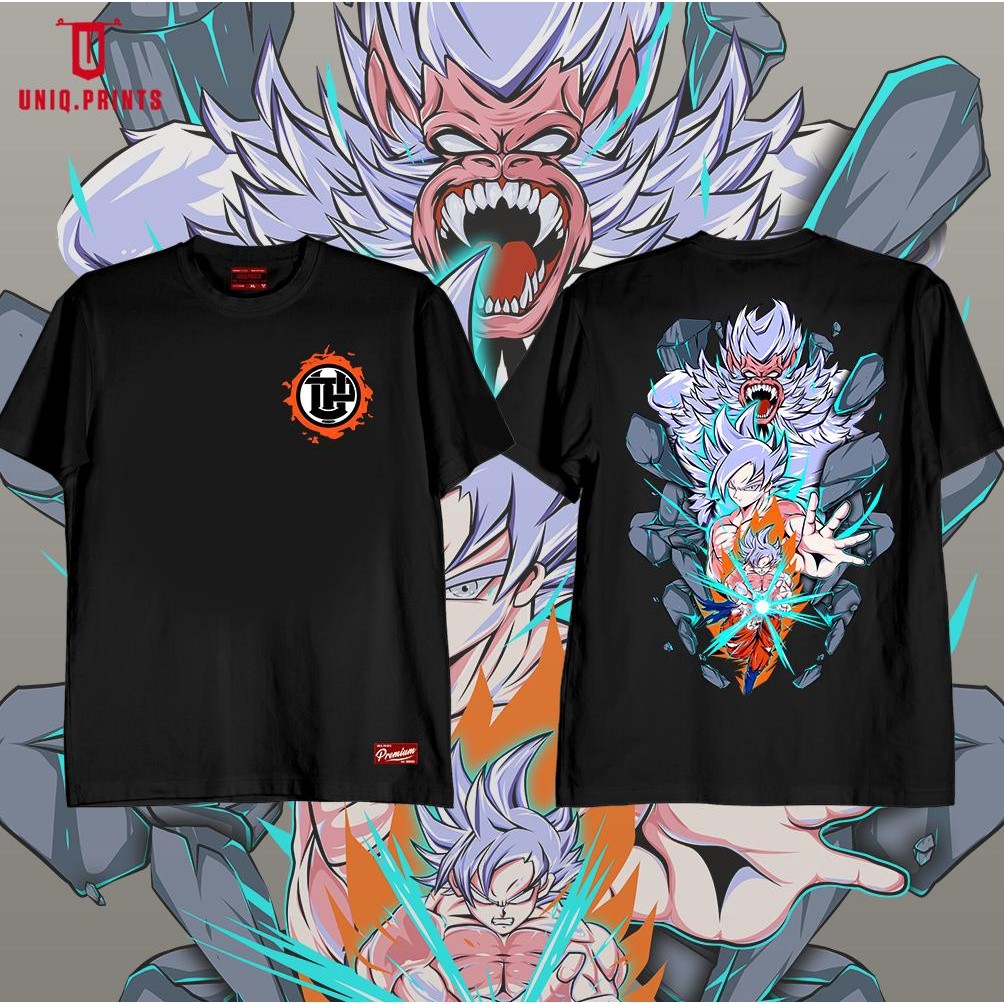 T-shirt Dragon Ball Z Son Goku Ultra Instinct Noir Taille L - Neuf