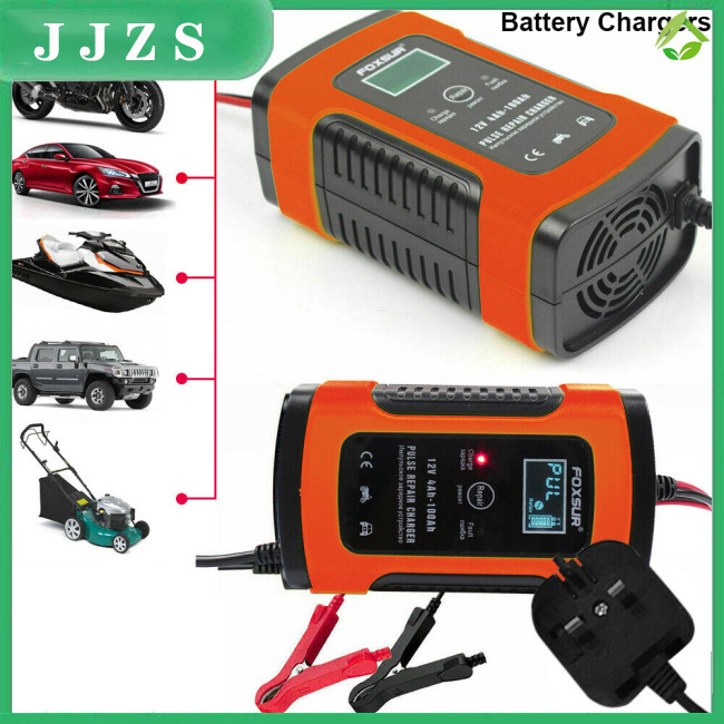 1 Day Ship！ Car Battery Charger 12V 5A LCD Intelligent Automobile