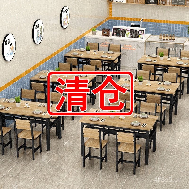 Fast Food Table Commercial Catering Restaurant Dining Tables and Chairs ...