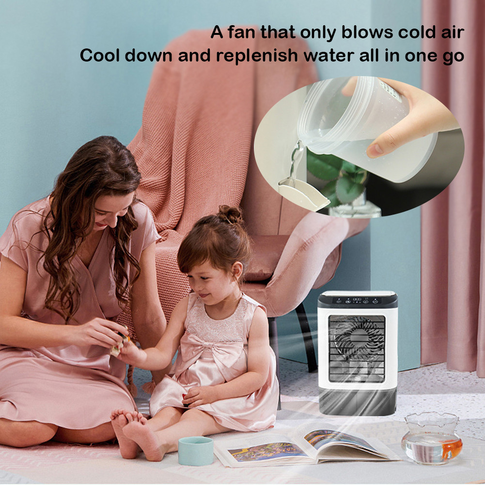 Evaporative Air Cooler with Spray & Ice Box Small Air Cooler Fan for