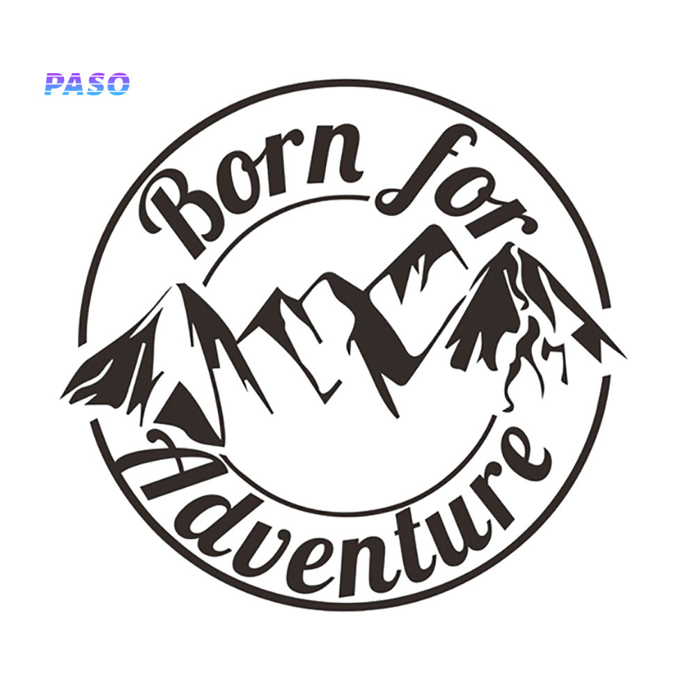PCA- Mountain Born for Adventure Car Caravan Camper Truck Decals ...
