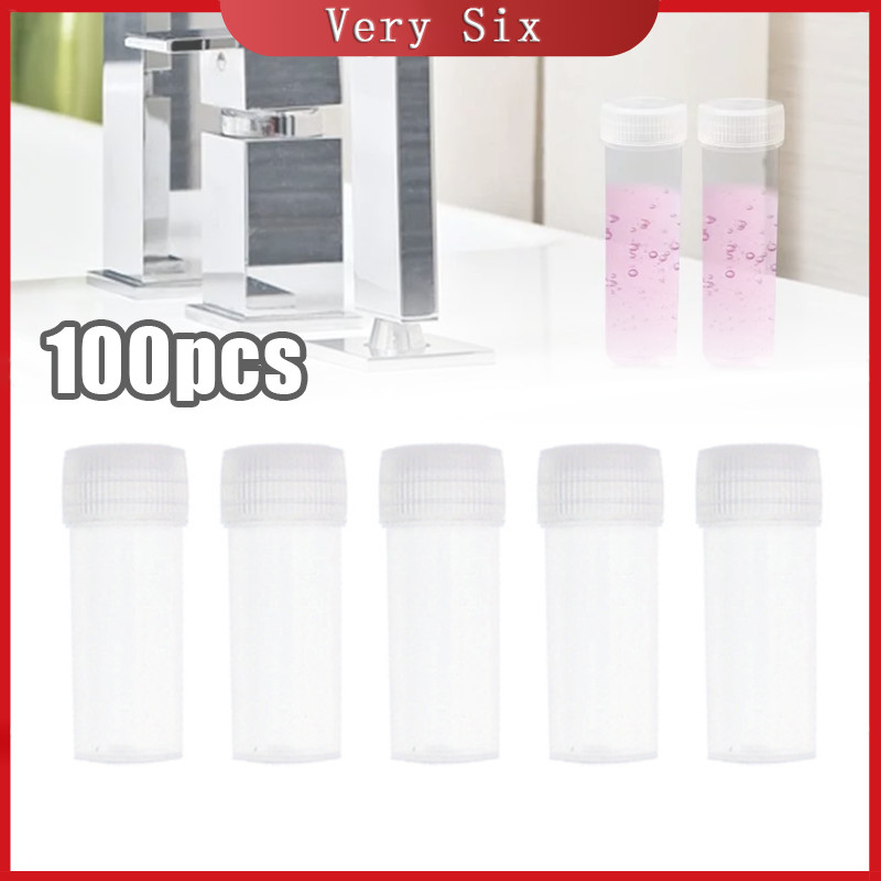 100Pcs 5ml Plastic Vials Sample Bottle Liquid Powder Capsule Storage ...