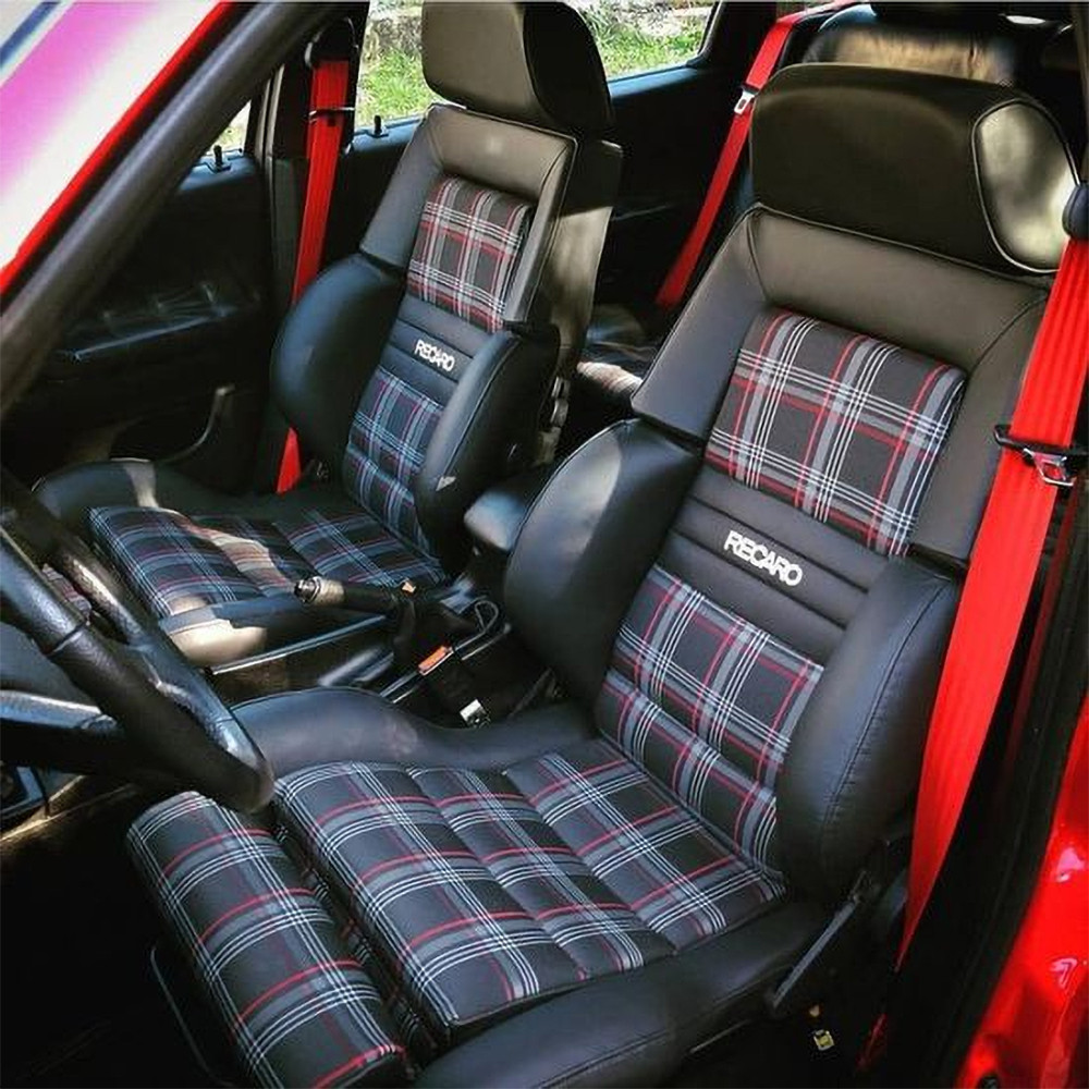 New JDM 1Meter eckered RECARO Seat Fabric Fashion Racing Car Styling ...