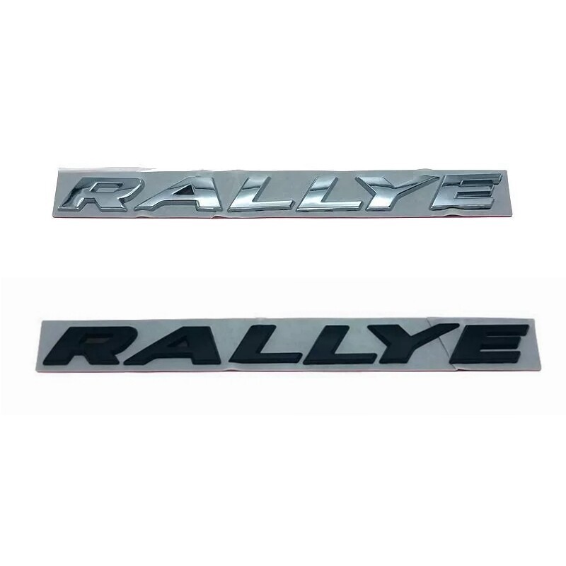 RALLYE logo electric car race emblem 3D metal back sticker rear trunk ...