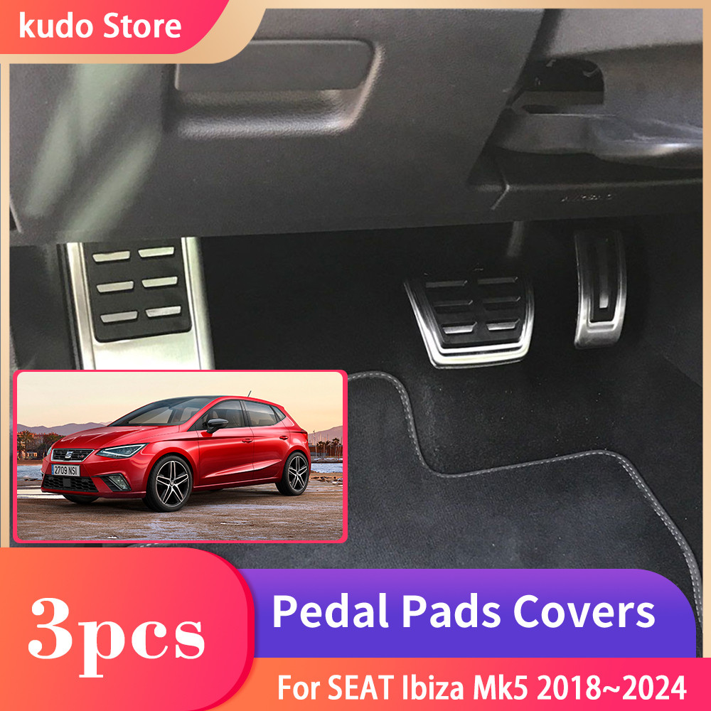 Car Foot Pedals For SEAT Ibiza Mk5 2018~2024 AT MT Stainless Steel Fuel ...