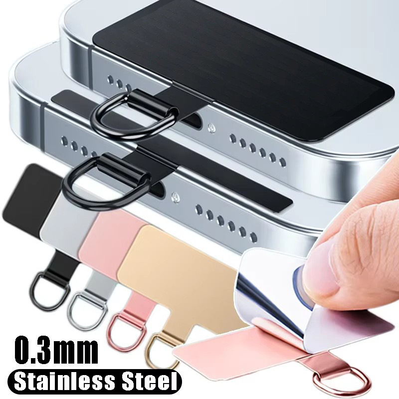 Antiloss Phone Tether Metal Tab Ultrathin Stainless Mobile Phone
