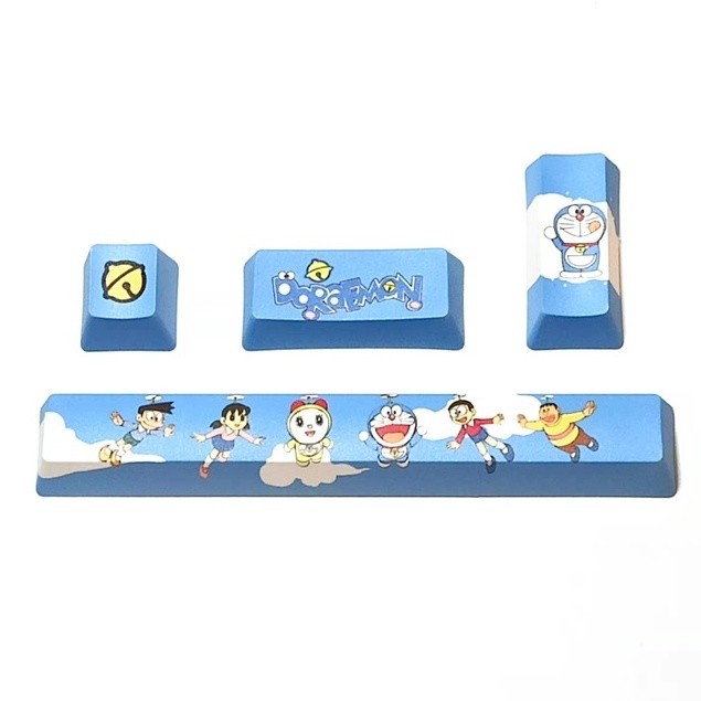 4pcs Doraemon Keycap OEM Keycap PBT Keycap Sublimation Keycap Space Key ...