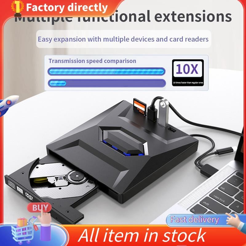 In stock-External DVD CD Writer Burner CD and DVD Player Type C/USB3.0 ...