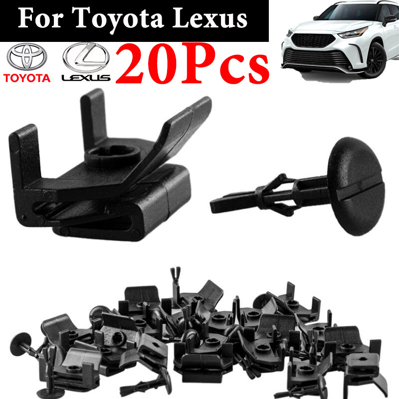 20Pcs Car Retainer Clip Bumper Fender Liner Fastener Rivets Push Pin ...