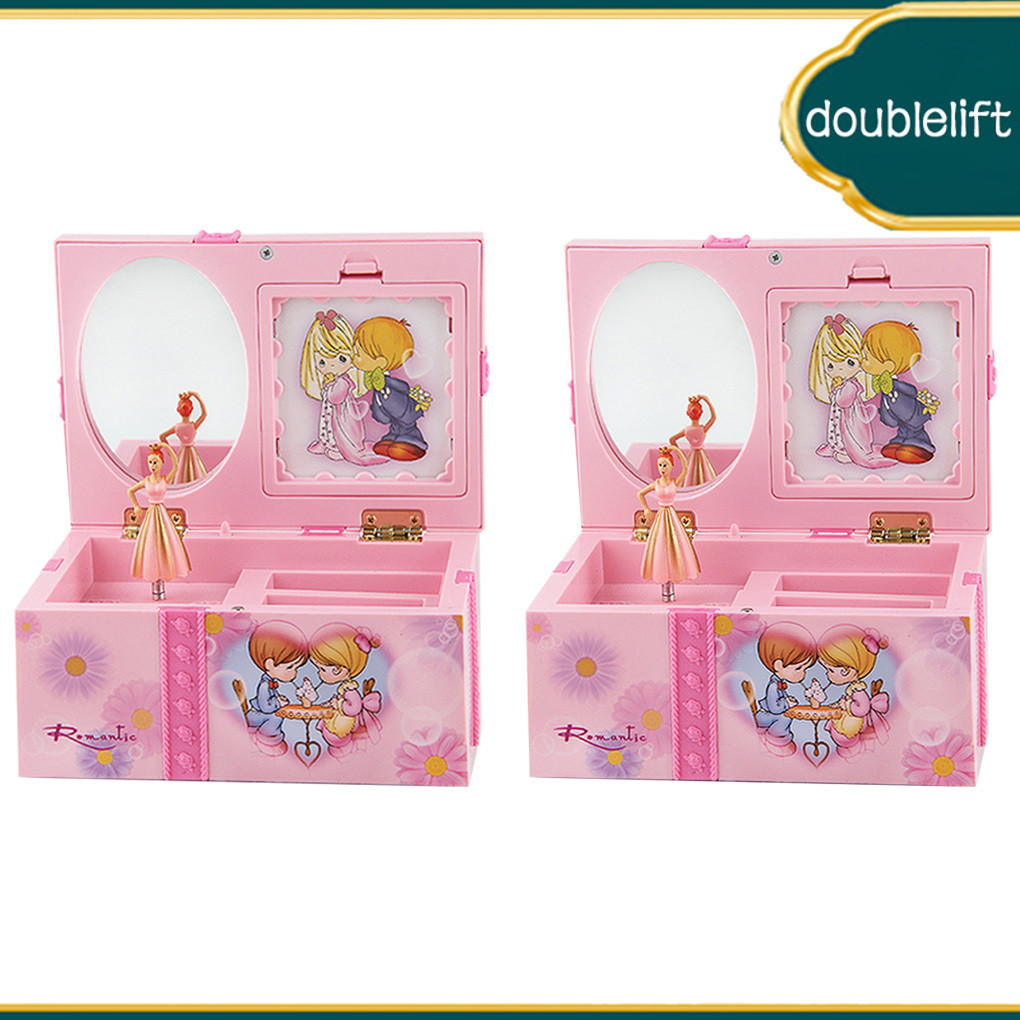 Dancing Music Box Jewelry Storage Case Musical Gift Children Holiday ...