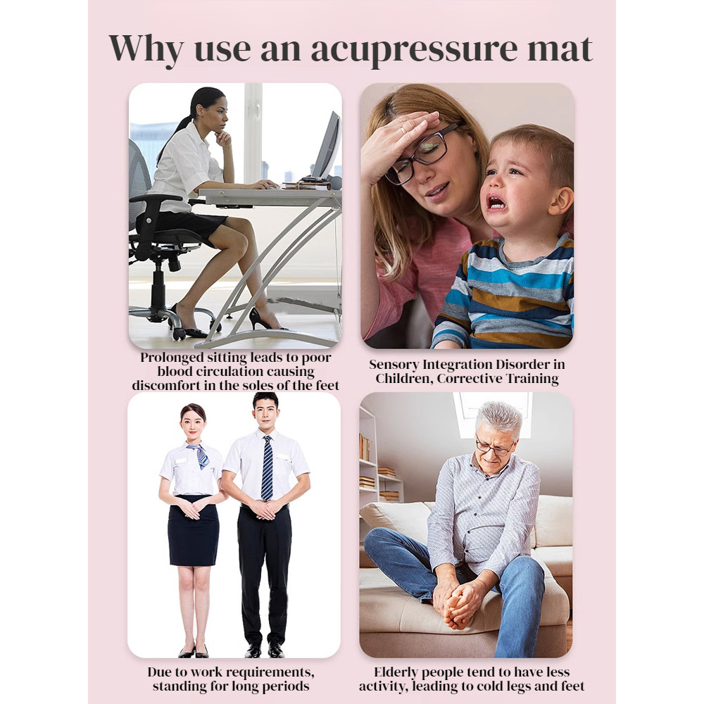 Foot Relief Massager Massage Cushion Foot Massage Super Pain Round Shiatsu Board Shopee