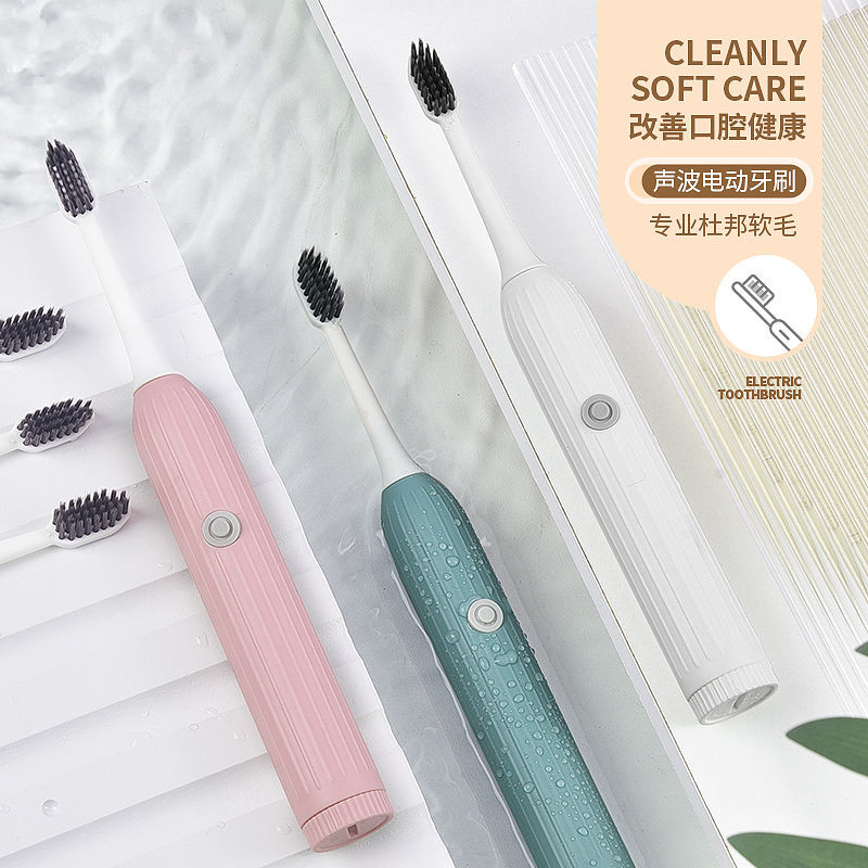 Ultrasonic Electric Toothbrush Dry Oral Cleaning Soft Toothbrush ...
