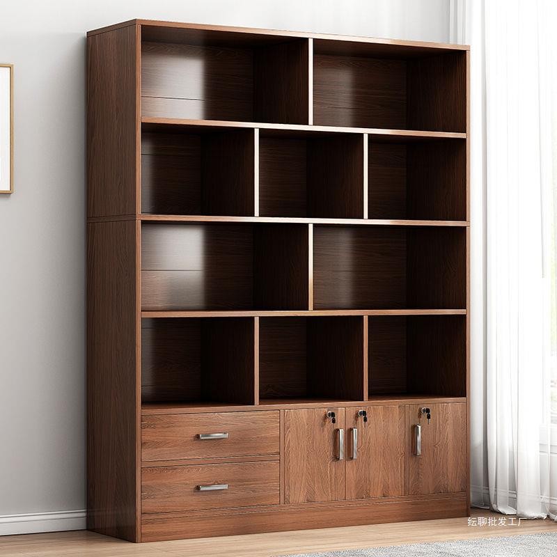 Bookcase Home Wall Locker Floor Bookshelf Office Wooden Filing Cabinet ...