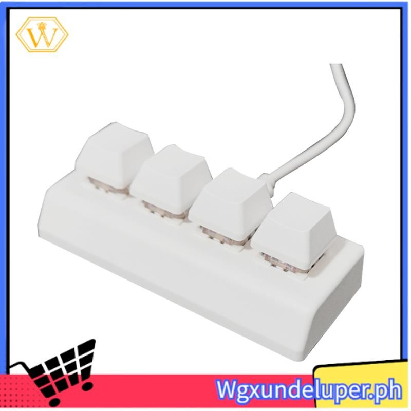 【W】4key Mini Mechanical Keyboard One Click Full Selection Copy Paste ...