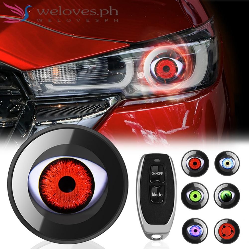 Customizable LED Devil Eyes Lights for Motorcycles with Remote Control ...