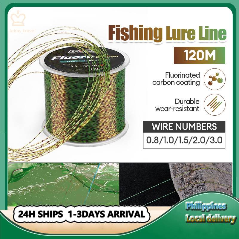 120m Nylon Fishing Line Rope Carbon Fiber Coating Fly Fishing Line ...