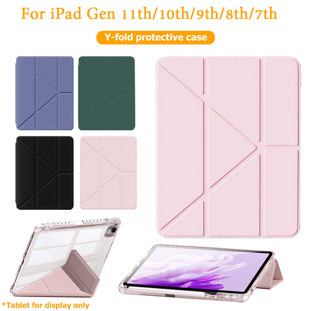 Fondina Trasparente Antiurto Per IPad Pro 11, Air 13 2024, IPad 10.2 (7a/8a/9a Gen) – Con Portapenna