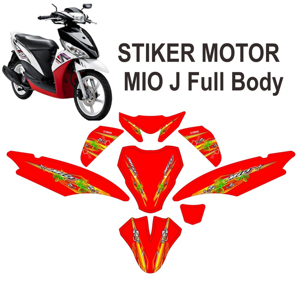 Yamaha Mio J MioJ Full BOdy Full BOdy Sticker Decal Striping Thailook ...