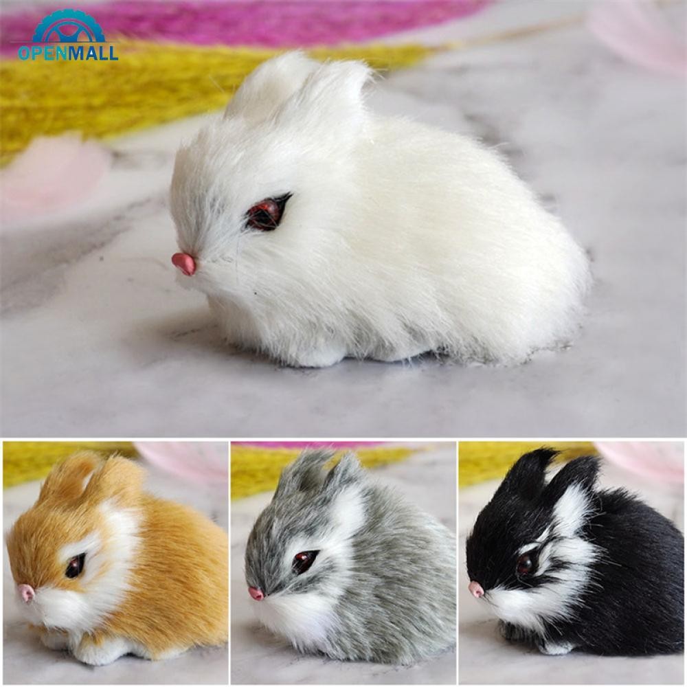 OPENMALL Simulation Rabbit Toy Squatting Model Home Decoration Rabbit ...