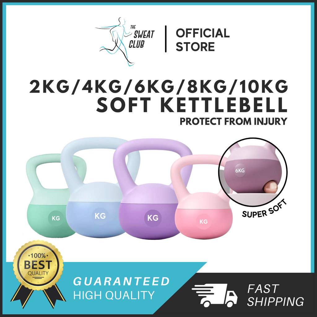 10 Lb Soft Kettlebell - Anti-Slip Grip Weight With Cushioned Base For Home Workouts