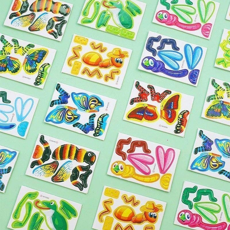 Handmade 3D Foam Puzzles For Kids DIY Animal Insect Kindergarten Reward ...