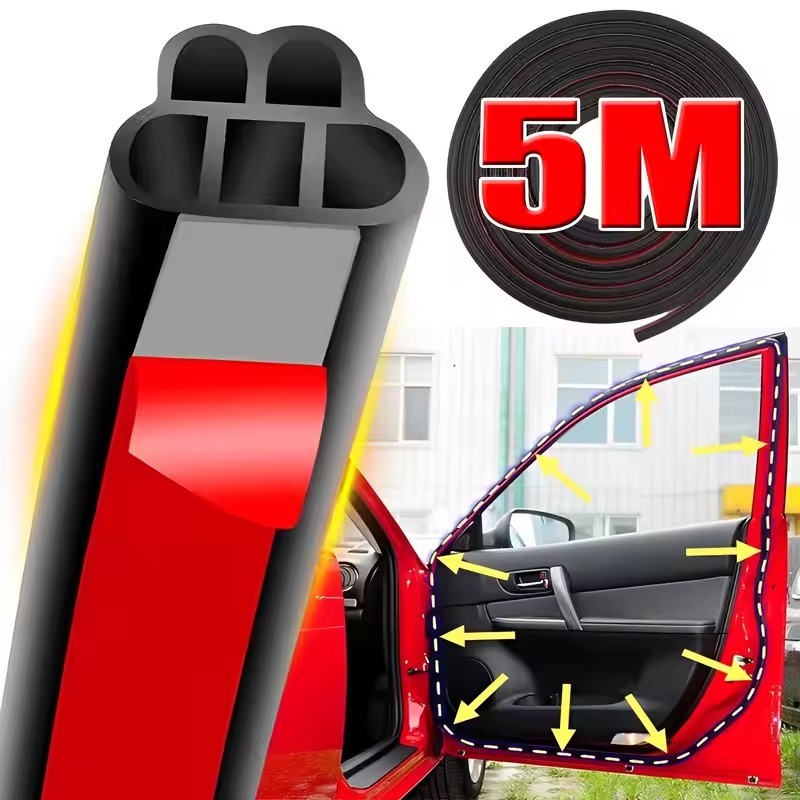 Car Rubber Seal Strip Trim Auto Door Trunk Boot Seal Dust Proof Anti Noise2Pcs E - Foto 3