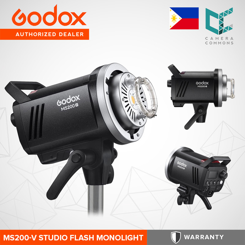 Godox MS200 MS200V Compact 200W Studio Flash Portable Wireless X  System GN53 5600K Monolight