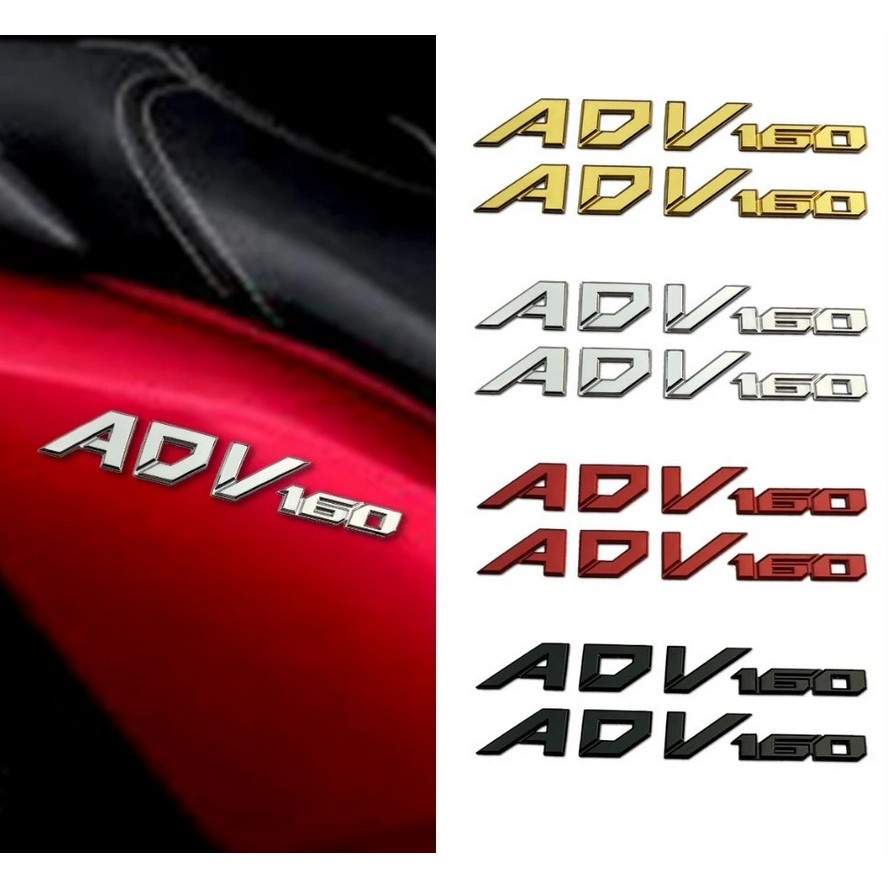 Honda ADV 160 emblem logo for motorcycle decorative side body Gold ...