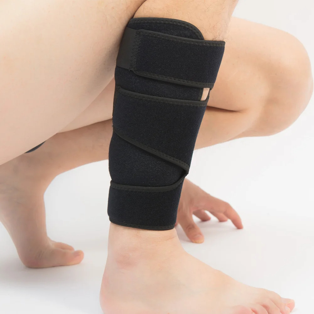 1pcs Soft Calf Brace Neoprene Calf Sleeve Shin Splint Support Lower Leg ...