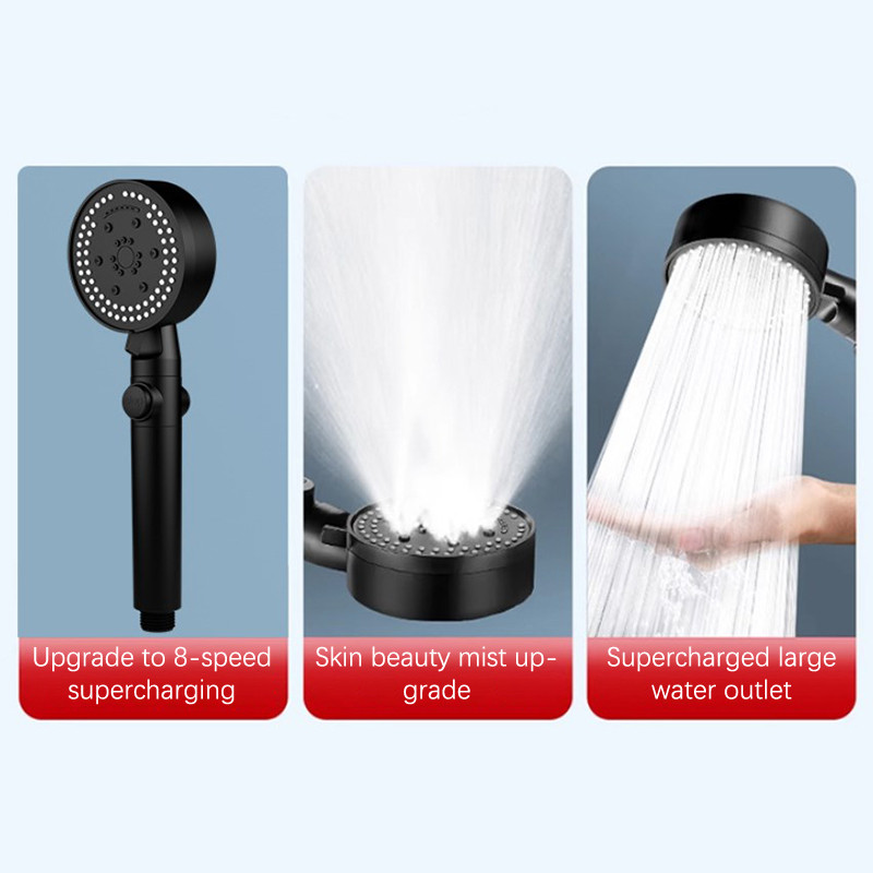 [PANDAB] Shower Head High Pressure Bathroom Shower Head With 8 Modes