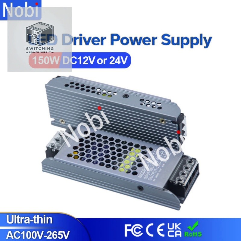 AC/DC 12V 24V Transformer150W LED Driver Power Supply Super Thin A/D ...
