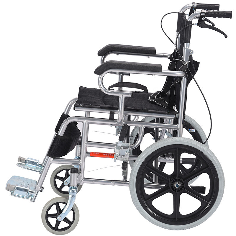 Guokang Lightweight Wheel Travel Version Wheelchair Folding Elderly