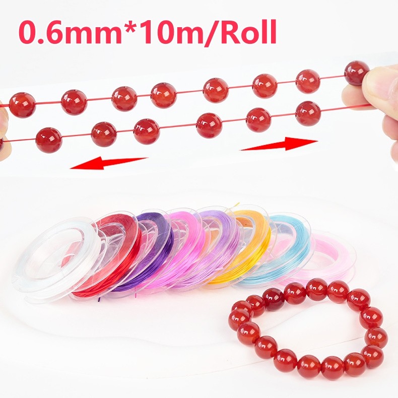 Elastic Stretch Crystal String Cord Mixed Random Color for Jewelry ...