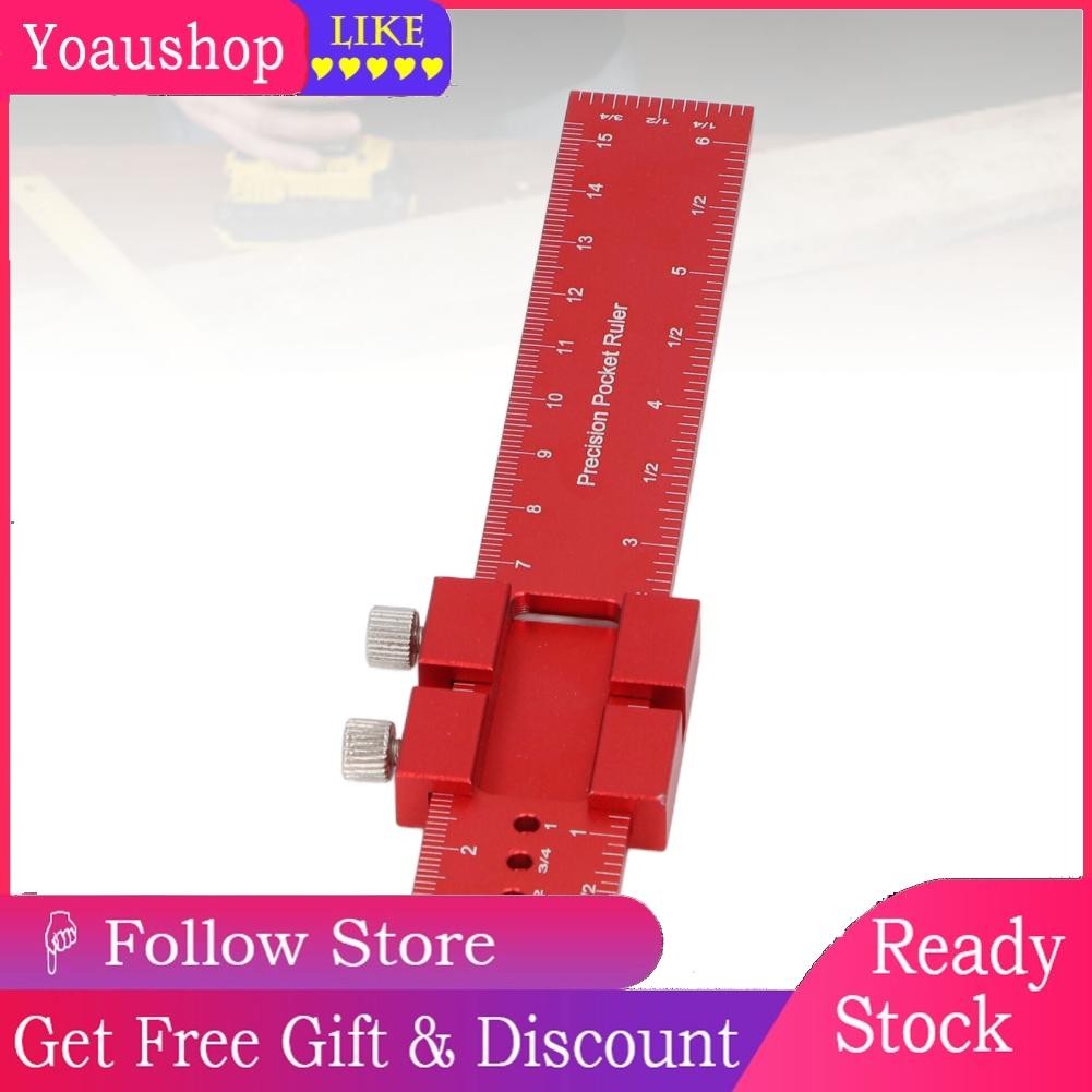 Yoaushop Marking Ruler Convenient Slide Stop 160mm Length Versatile ...