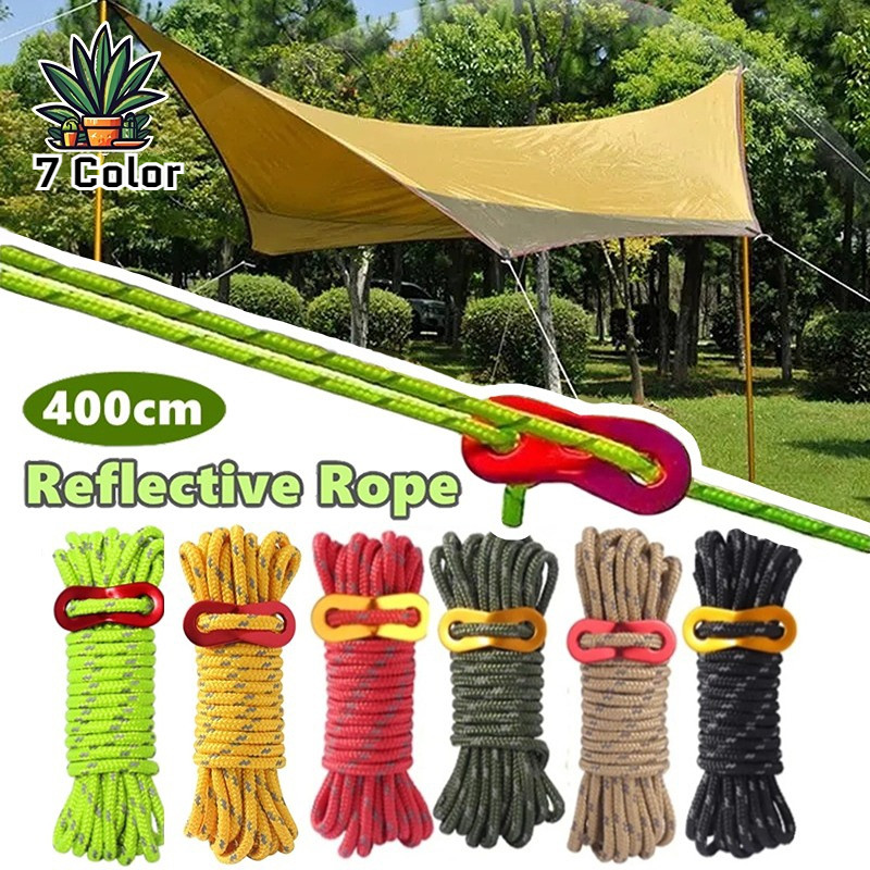 Corda Paracord 550 Riflettente Fluorescente – Alta Visibilità, 4 Mm, Resistente Ai Raggi UV, Ideale Per Tende, Campeggio E Sopravvivenza (Scegli Lunghezza E Colore)