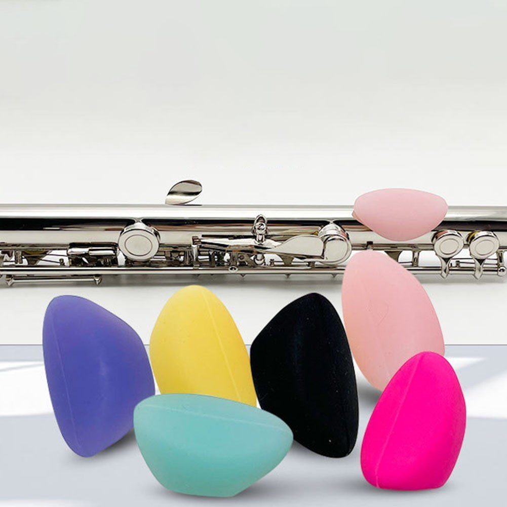 Flute Finger Rest Pink Purple Rose Red Silicone 10g 3*2*1cm Blue Brand ...