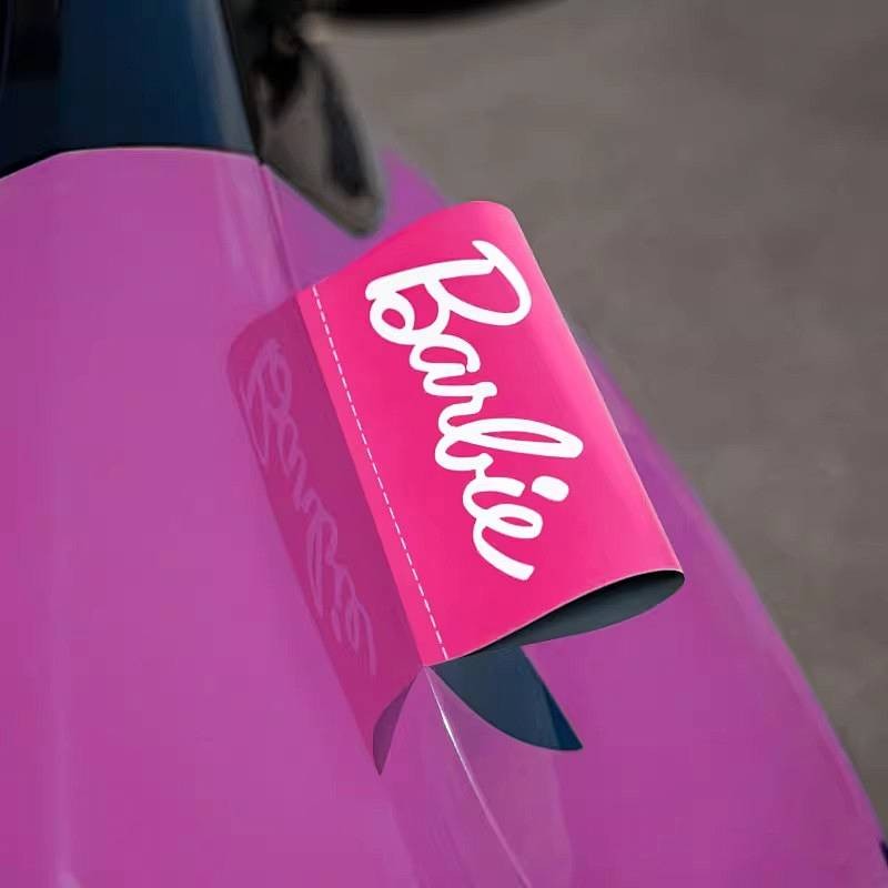 Barbie Car Decoration Sticker Washed Mark Stick Label Lego Logo Body ...