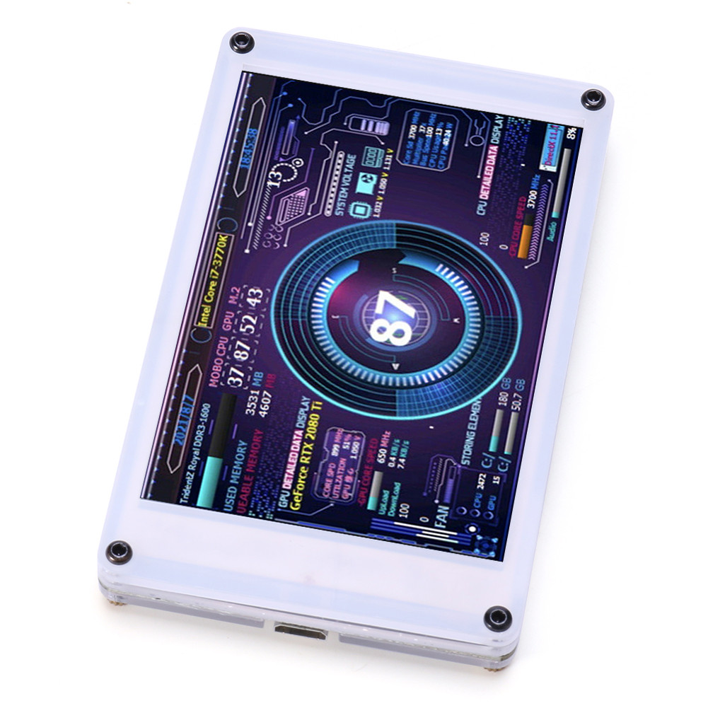 Dual USB 3.5 inch IPS CPU GPU RAM HDD Monitor Secondary Screen for ...